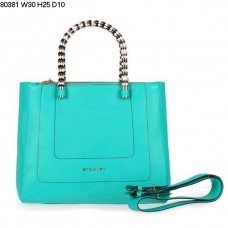 Bolso de mano Bvlgari New Hand Carry Serpenti Ferrari de piel verde claro 80381