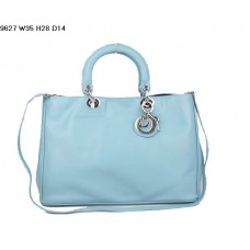 Bolso Dior Diorissimo de piel napa azul claro (herrajes plateados) 9627