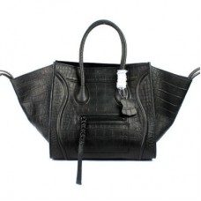 Bolsos Celine Boston de piel de cocodrilo negra Bolsos Celine Boston de piel de cocodrilo negra