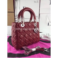 Bolso Dior Lady Default rojo AAA