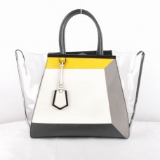 Bolso Fendi 2Jours blanco de PVC transparente Bolso Fendi 2Jours blanco de PVC transparente