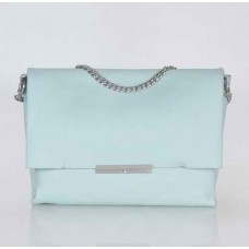 Bolso de hombro Celine Blade Flap de piel original, azul claro 3078A Bolso de hombro Celine Blade Flap de piel original, azul claro 3078A