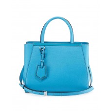 Bolso de compras Fendi 2Jours Mini, tamaño mediano, color azul. Bolso de compras Fendi 2Jours Mini, tamaño mediano, color azul.