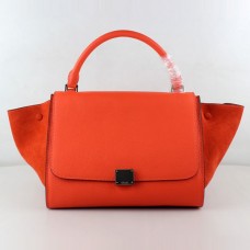 Bolsos Celine Classic de ante naranja