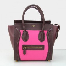 Bolso tote mediano Celine color vino rosado