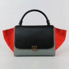 Bolsos Celine Classic de piel de vaca en negro, gris y rojo