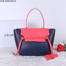 Riñonera Celine azul marino rosa piel de becerro natural Riñonera Celine azul marino rosa piel de becerro natural