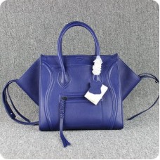 Bolsos Celine Boston Square de piel de becerro azul índigo