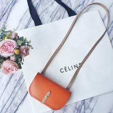 Bolso de mano Celine Palmelato con correa naranja