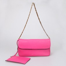 Bolso de hombro Celine Gourmette Ferrari de piel color melocotón 88041
