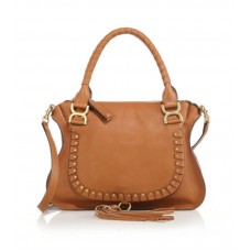 Bolso bandolera mediano de piel con tachuelas Chloe Marcie Bolso bandolera mediano de piel con tachuelas Chloe Marcie