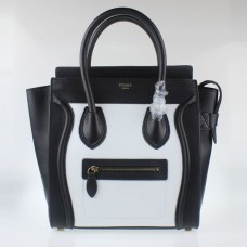 Bolsos de mano Celine Medium Luggage Tote en blanco y negro