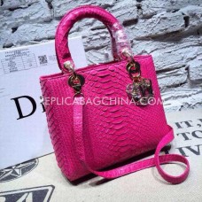 Réplica del bolso Dior Lady Default de piel de serpiente