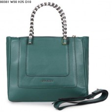 Bolso de mano Bvlgari New Hand Carry Serpenti Ferrari de piel verde 80381