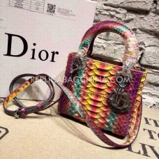 Réplica del bolso Dior Lady Totes de piel de becerro morada