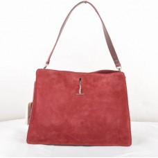 Bolso Celine EDGE de piel de ante rojo oscuro 309