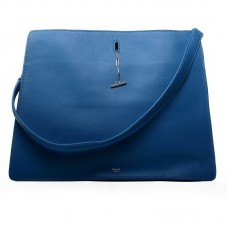 Bolso de hombro Celine Original de piel azul 3355 Bolso de hombro Celine Original de piel azul 3355