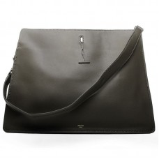 Bolso de hombro Celine Original de piel verde oscuro 3355