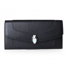 Cartera Bvlgari Serpenti Original de piel negra 201302