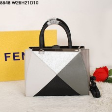 Bolso Fendi 2Jours Multicolor Negro Ferrari de Piel 8848