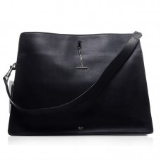 Bolso de hombro Celine Original de piel negra 3355 Bolso de hombro Celine Original de piel negra 3355