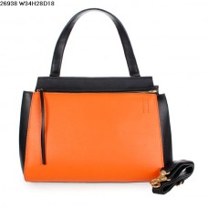 Bolso Celine EDGE de piel de becerro naranja/negro 26938