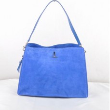 Bolso Celine EDGE de piel de ante azul 309