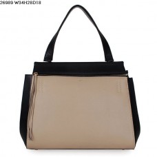 Bolso Celine EDGE de piel de becerro beige/negro 26938