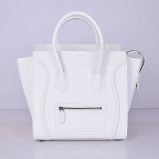Bolso de mano Celine Large Luggage Tote blanco de 30 cm