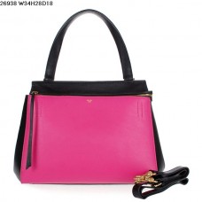 Bolso Celine EDGE de piel de becerro color melocotón/negro 26938