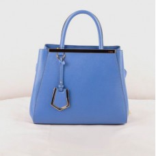 Bolso pequeño Fendi 2jours de piel con vetas azules