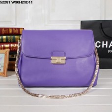 Bolso Diorling de Dior, piel de becerro morada (herrajes dorados) 52281