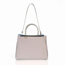 Bolso Fendi 2Jours de lona gris con asa superior Bolso Fendi 2Jours de lona gris con asa superior