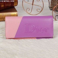 Cartera con solapa multicolor morado/rosa Christian Dior 119 Cartera con solapa multicolor morado/rosa Christian Dior 119