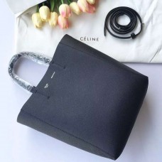 Bolso Celine Small Cabas de piel negra.