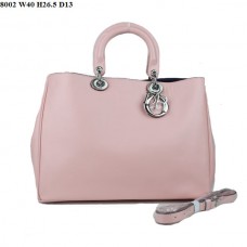 Bolso Dior Diorissimo Jumbo de piel napa rosa (herrajes plateados) 8002