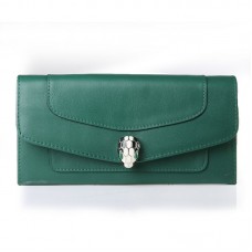 Cartera Bvlgari Serpenti Original de piel verde 201302