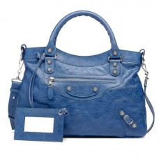 Balenciaga Giant Silver Town Azul Cobalto