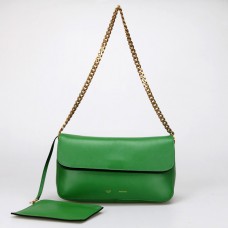 Bolso de hombro Celine Gourmette Ferrari de piel verde 88041 Bolso de hombro Celine Gourmette Ferrari de piel verde 88041