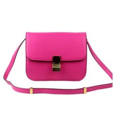 Bolso Celine Clasp Classic Box mediano color rosa