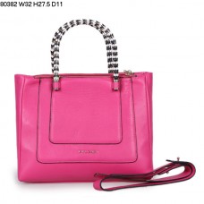 Bolso de mano Bvlgari New Hand Carry de piel de becerro Serpenti color fucsia 80382 Bolso de mano Bvlgari New Hand Carry de piel de becerro Serpenti color fucsia 80382