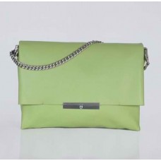 Bolso de hombro Celine Blade Flap de piel original, color verde claro 3078A Bolso de hombro Celine Blade Flap de piel original, color verde claro 3078A