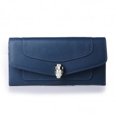 Cartera Bvlgari Serpenti Original de piel azul 201302