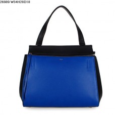 Bolso Celine EDGE de piel de becerro azul/negro 26938