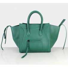 Bolsos Celine Boston de piel de vaca verde oscuro