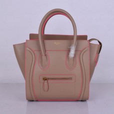 Bolsos Celine Medium Luggage Tote color rosa albaricoque