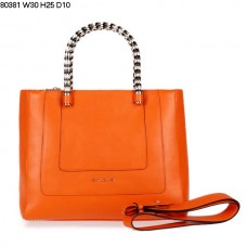 Bvlgari nuevo bolso de mano Serpenti Ferrari de cuero naranja 80381 Bvlgari nuevo bolso de mano Serpenti Ferrari de cuero naranja 80381