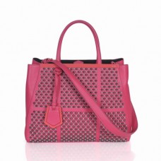 Bolso Fendi 2Jours Clinch Bolt de piel Ferrari color melocotón Bolso Fendi 2Jours Clinch Bolt de piel Ferrari color melocotón
