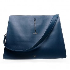 Bolso de hombro Celine Original de piel azul oscuro 3355 Bolso de hombro Celine Original de piel azul oscuro 3355