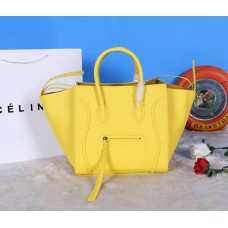 Bolsos Celine Boston de piel de vaca amarilla Bolsos Celine Boston de piel de vaca amarilla